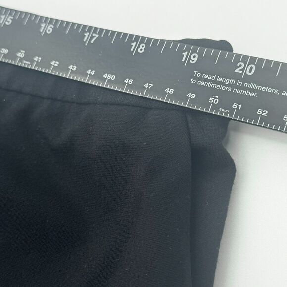 TALBOTS | Womens 20 Black Stretch Knit Elastic Waist Pull On Dress Pants Pockets - Picture 7 of 9